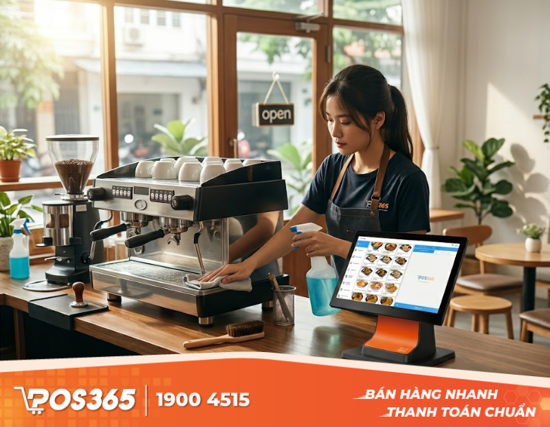 Checklist vệ sinh quán cafe bắt buộc vào đầu ca và cuối ca làm việc