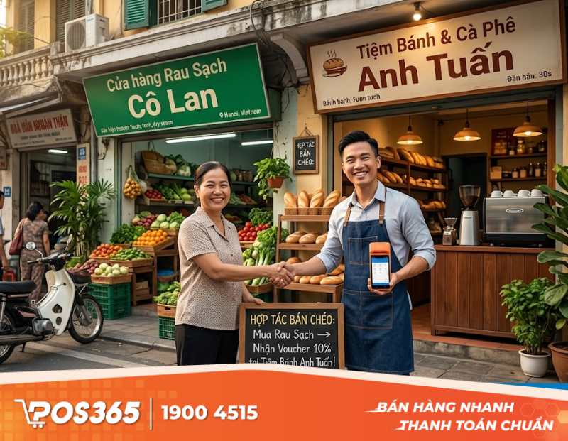 Lợi thế khi bắt tay với cửa hàng hàng xóm thay vì tự chạy quảng cáo