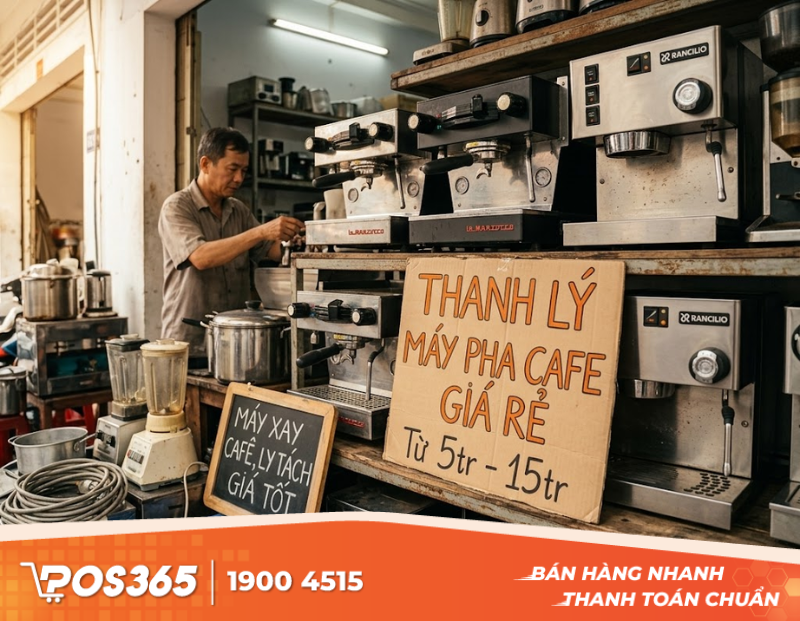 Sức hấp dẫn từ những lời rao thanh lý máy pha cafe giá rẻ