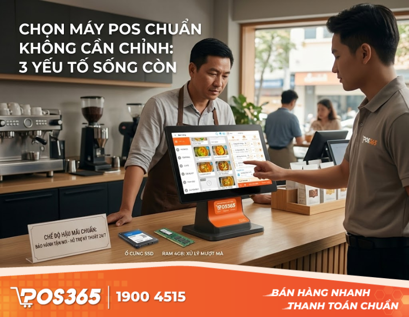 Kinh nghiệm chọn mua máy POS chuẩn không cần chỉnh