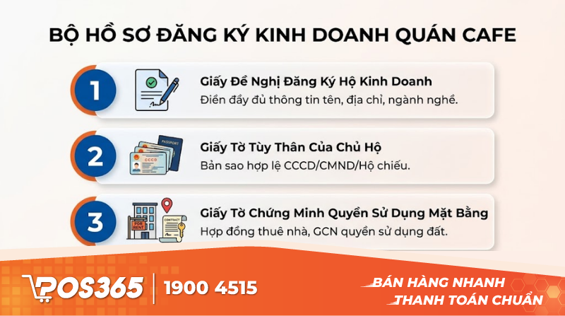 Chi tiết bộ hồ sơ đăng ký kinh doanh quán cafe cần chuẩn bị