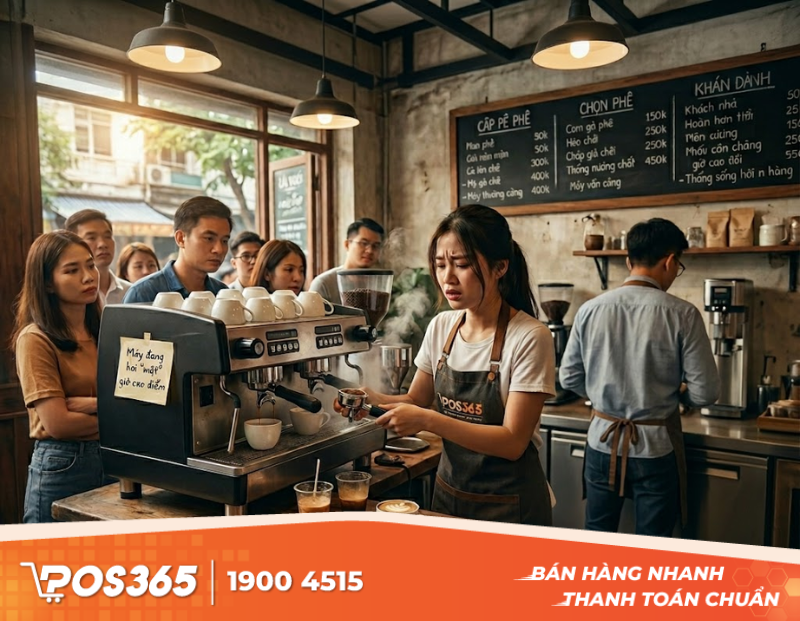 Tại sao máy pha cafe hay hỏng vặt vào giờ cao điểm?