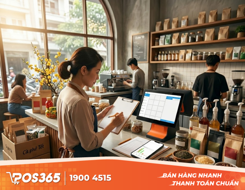 Kế hoạch dự trù mua sắm nguyên liệu quán cafe dịp Lễ, Tết