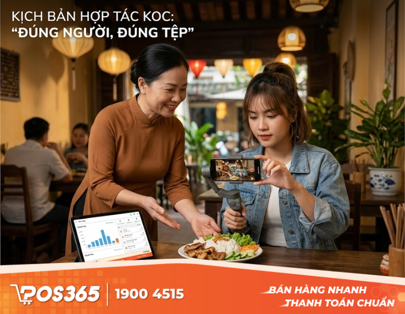 Kịch bản hợp tác với Food Reviewer/KOC