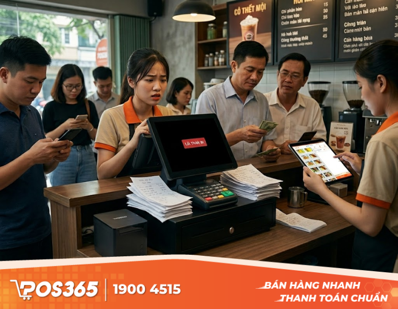 Tại sao quán cafe bắt buộc phải có kịch bản dự phòng thiết bị?