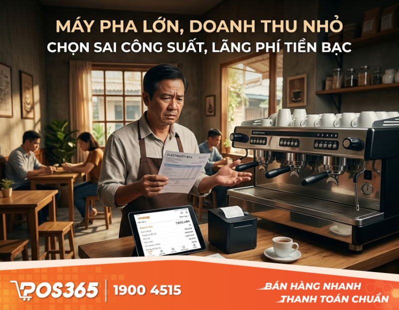 Bài toán đốt tiền khi chủ quán mua sai máy pha cafe