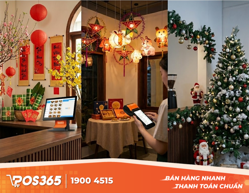 Kinh nghiệm decor quán cafe linh hoạt theo mùa (Lễ Tết, Noel, Trung Thu)