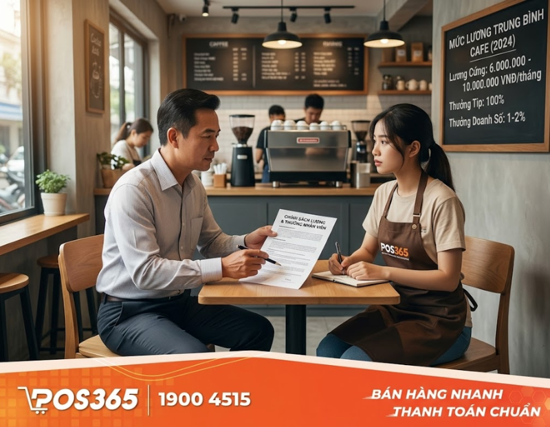 Mặt bằng mức lương và chế độ thưởng cho nhân viên quán cafe hiện nay
