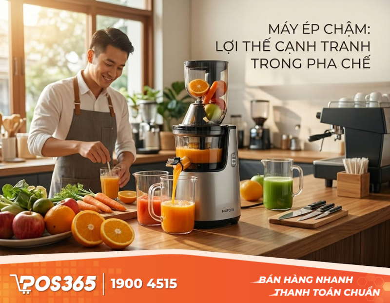 Lợi thế cạnh tranh của máy ép chậm tại quầy pha chế