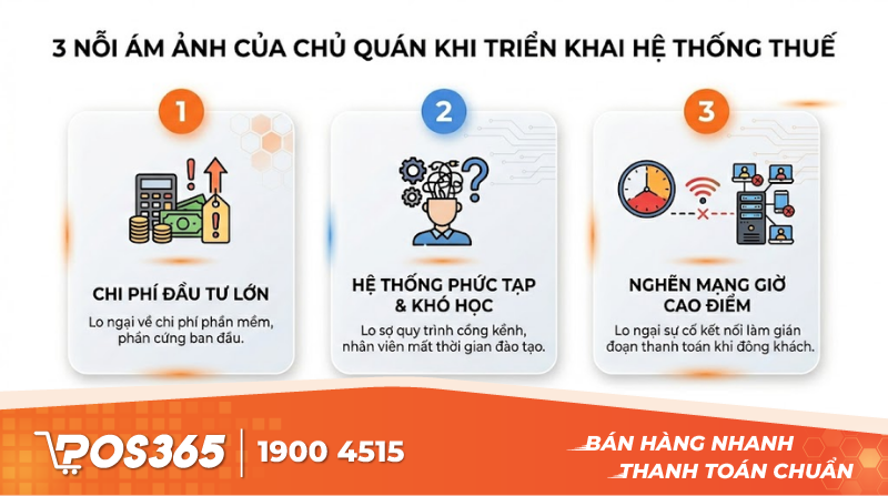 3 Nỗi ám ảnh của chủ quán khi triển khai hệ thống Thuế