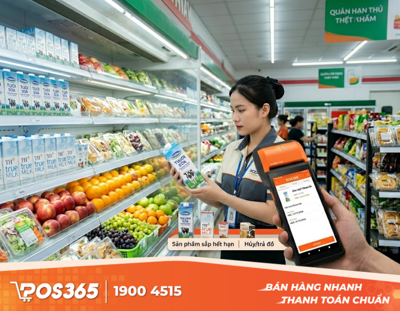 Quản lý hạn sử dụng (Date) của sữa tươi, trái cây, đồ ăn kèm cực chuẩn