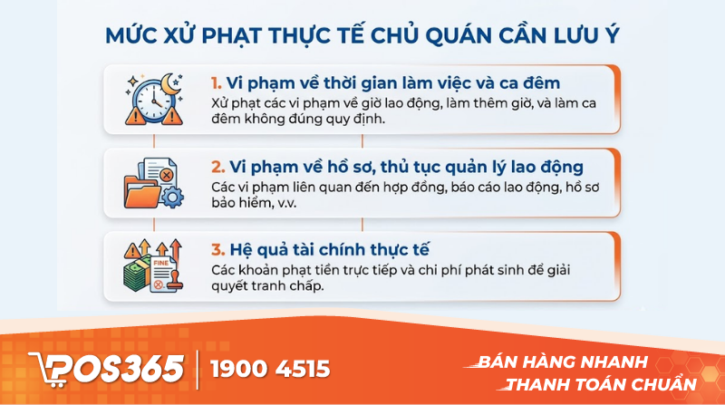 Mức xử phạt thực tế chủ quán cần lưu ý