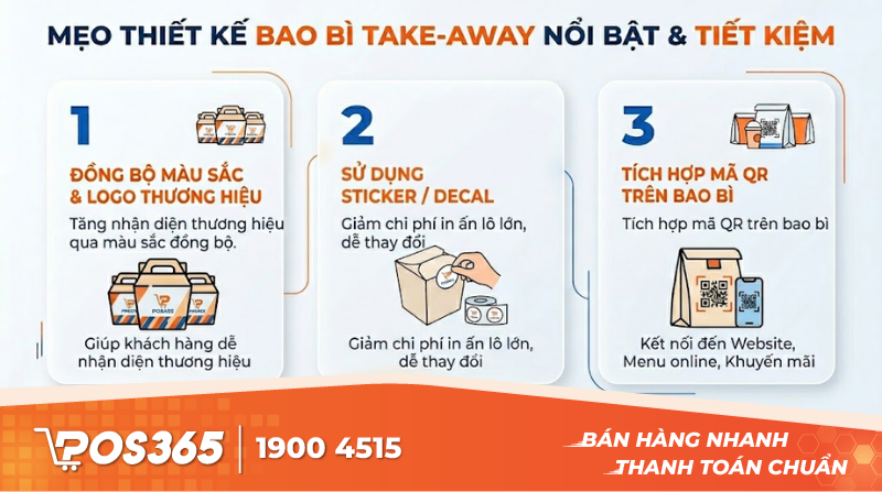 Mẹo thiết kế bao bì take-away nổi bật, không tốn quá nhiều chi phí