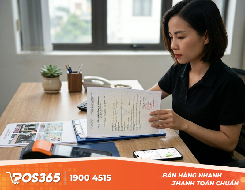 Hồ sơ v&agrave; giấy tờ cần chuẩn bị để mở m&aacute;y quẹt thẻ