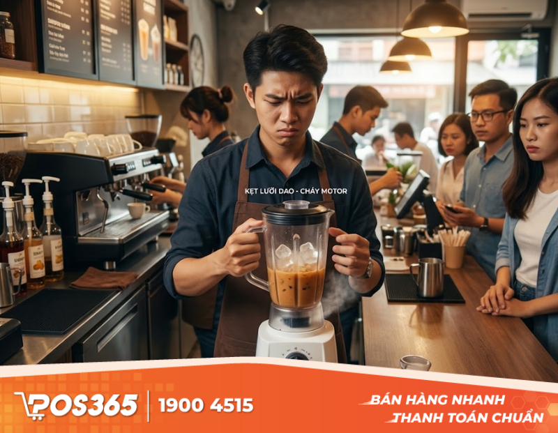 Nỗi ám ảnh mang tên kẹt lưỡi dao, cháy motor tại quầy pha chế