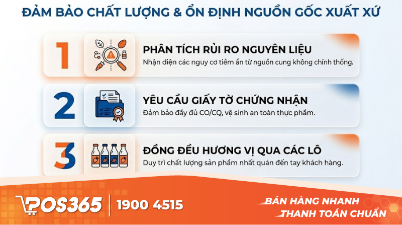 Đảm bảo chất lượng và tính ổn định của nguồn gốc xuất xứ