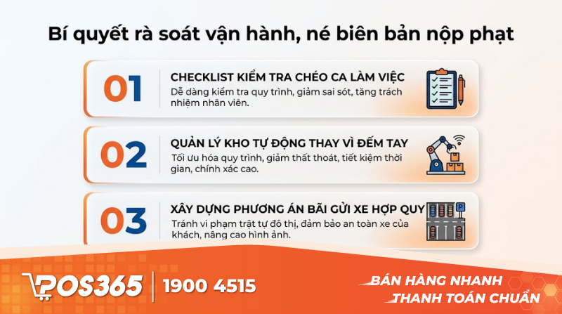 Bí quyết rà soát vận hành giúp quán né trọn các biên bản nộp phạt