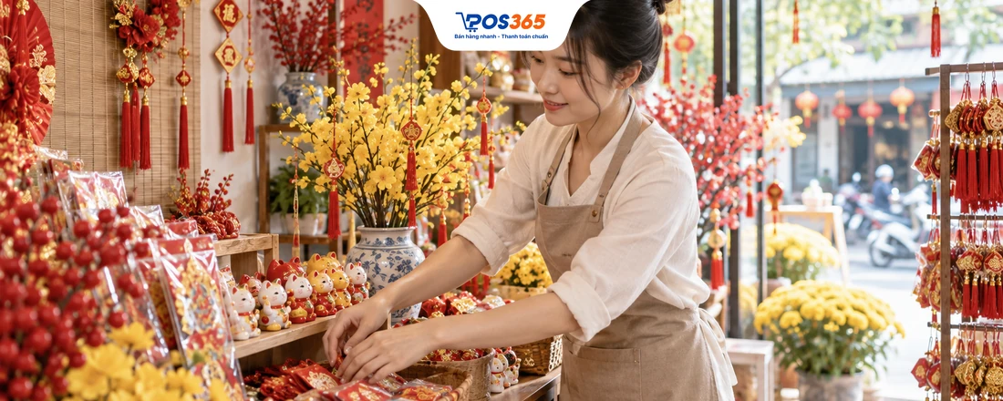 Kinh doanh đồ trang trí Tết 2027: Vốn nhỏ, xu hướng bán chạy nhất