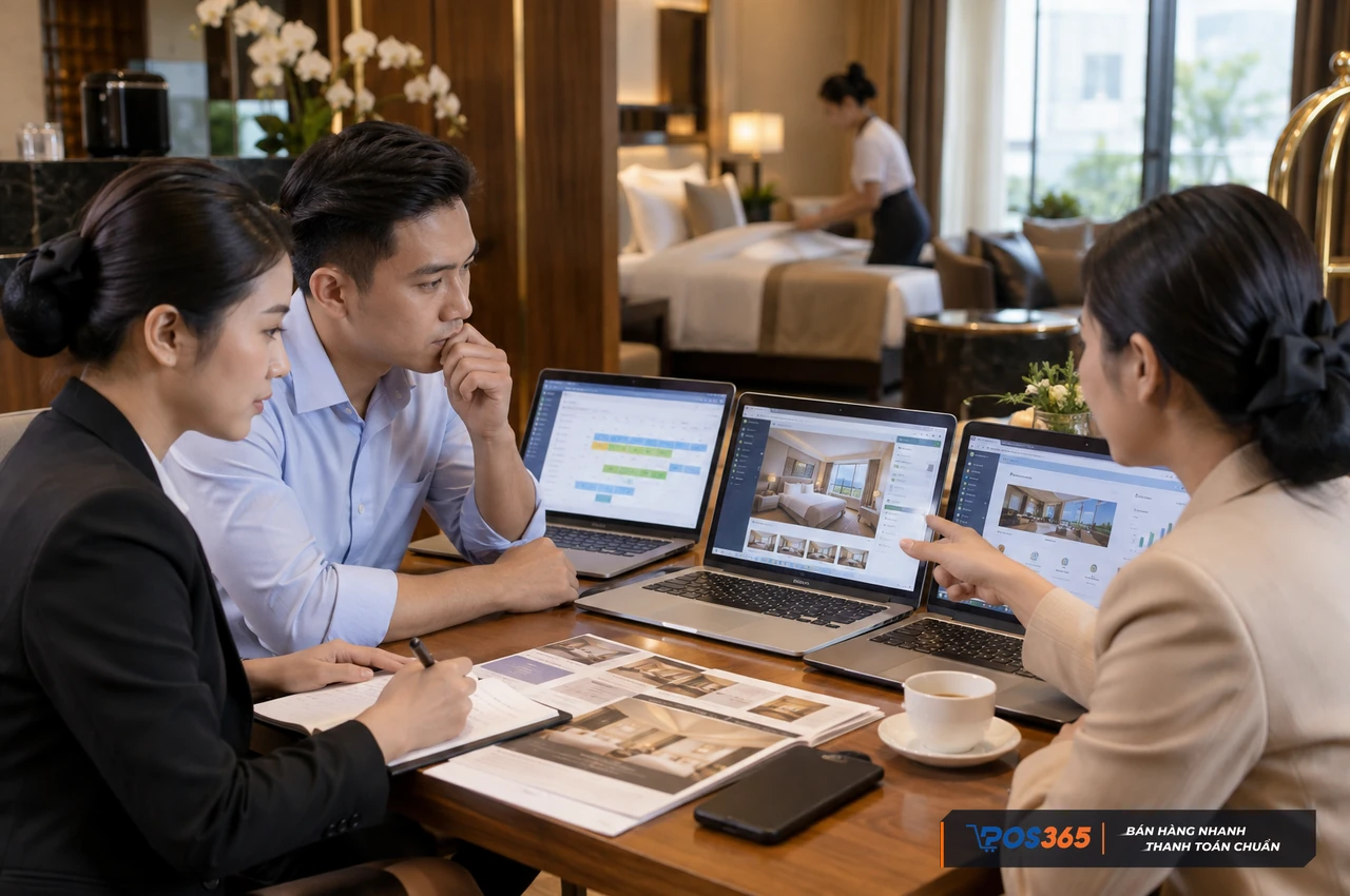 Bước 3. Khảo sát danh sách các phần mềm khách sạn hàng đầu