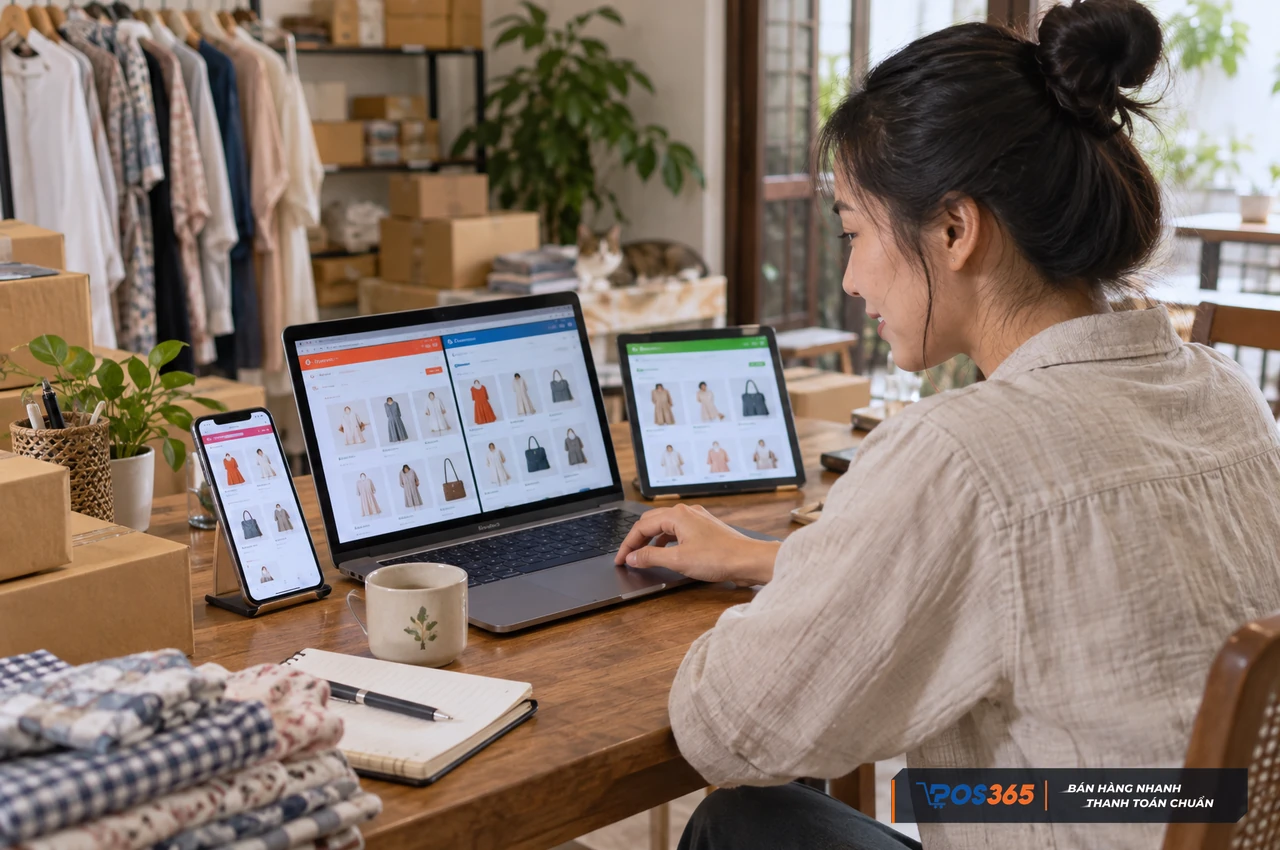 Đăng nhập nhiều shop tr&ecirc;n c&ugrave;ng một thiết bị hoặc đường truyền mạng
