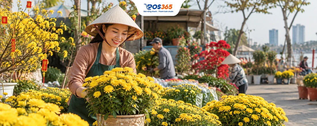 Kinh nghiệm kinh doanh hoa Tết 2027: Vốn ít, đắt khách, tránh ôm hàng