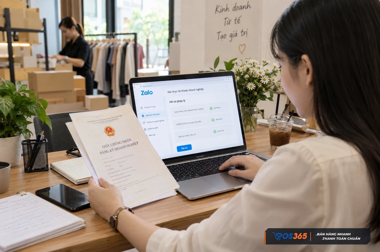 Hồ sơ pháp lý phục vụ xác thực tài khoản OA