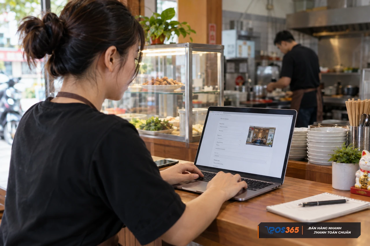 Khai báo thông tin cửa hàng và loại hình kinh doanh