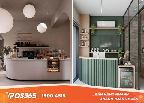 Mẫu quầy thu ng&acirc;n qu&aacute;n cafe