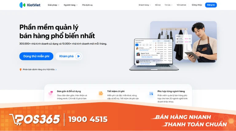 KiotViet - Sự lựa chọn phổ biến, dễ l&agrave;m quen