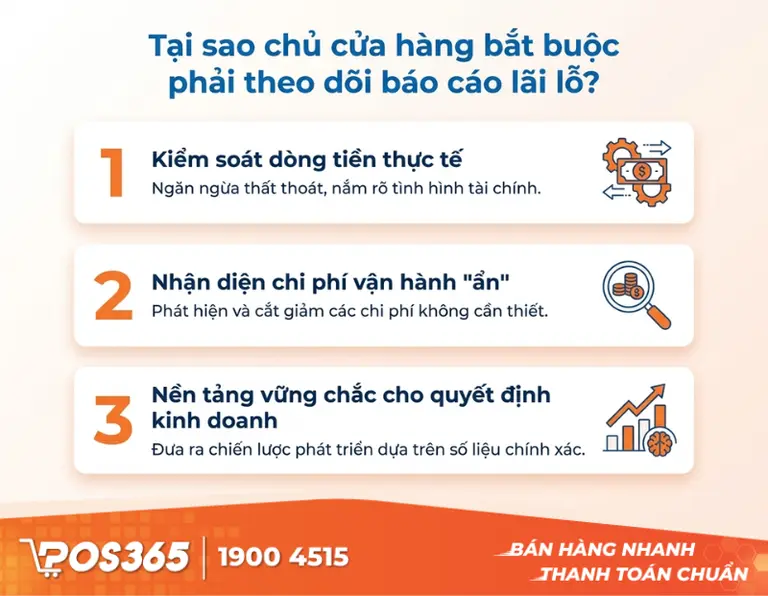 V&igrave; sao chủ cửa h&agrave;ng bắt buộc phải theo d&otilde;i b&aacute;o c&aacute;o l&atilde;i lỗ?