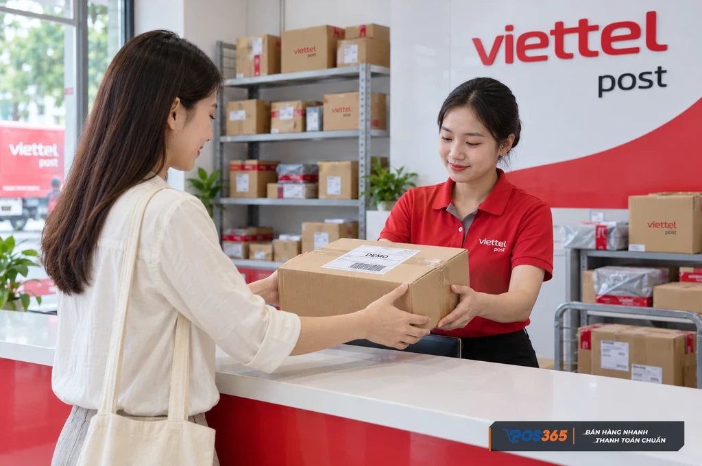 Bàn giao bưu gửi tại bưu cục Viettel Post