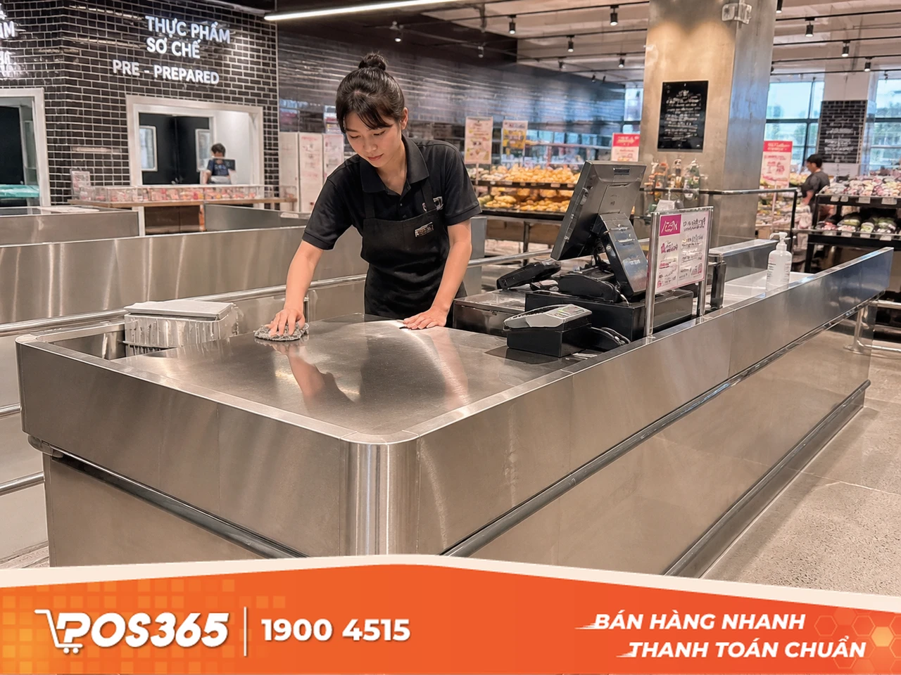 Bàn thu ngân inox siêu bền