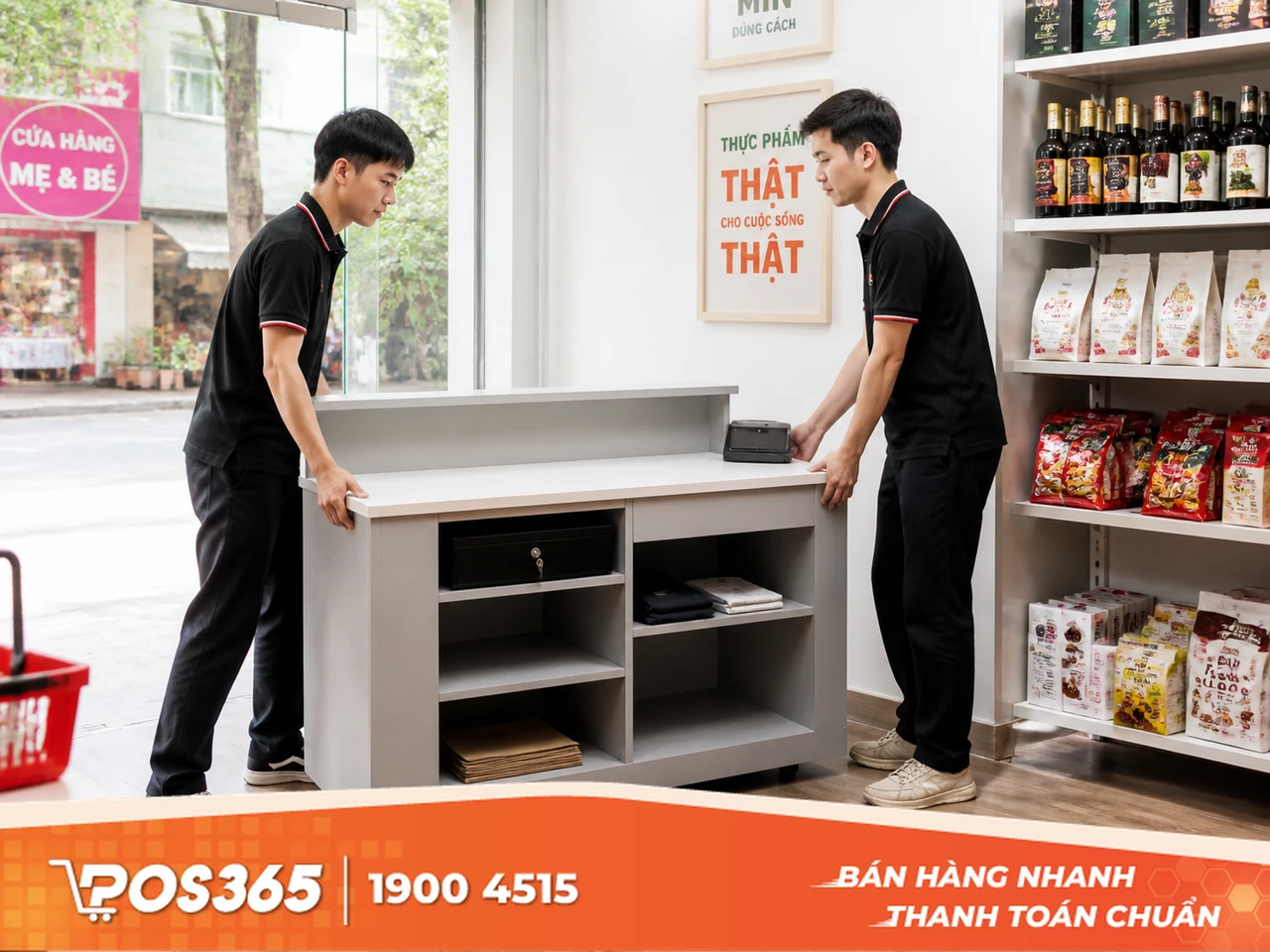 Bàn thu ngân nhựa Đài Loan siêu nhẹ
