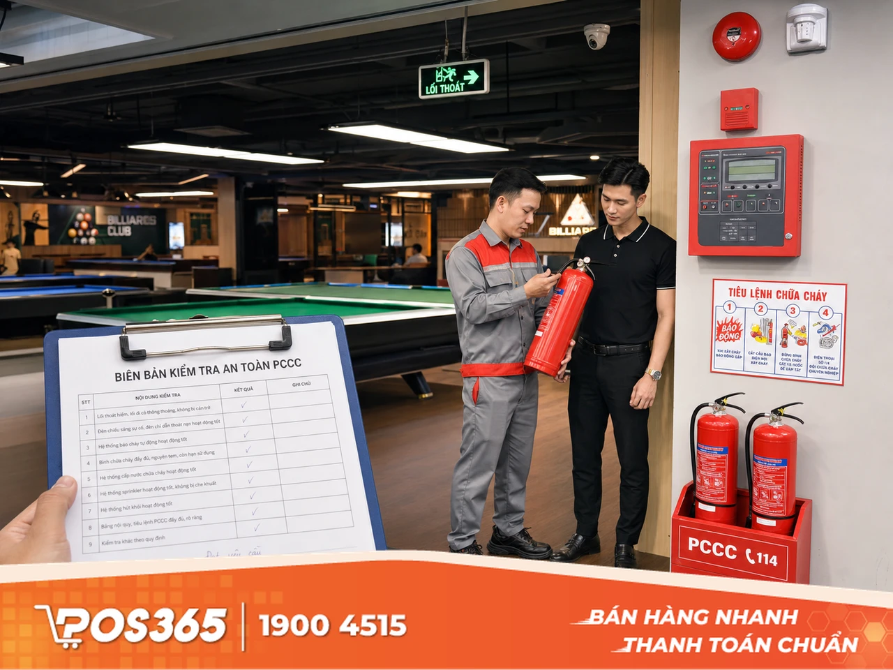 Biên bản kiểm tra hoặc Giấy chứng nhận an toàn Phòng cháy chữa cháy (PCCC)