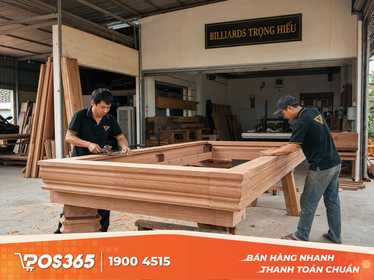 Billiards Trọng Hiếu - Xưởng sản xuất bàn bida gia truyền quy mô lớn tại miền Nam