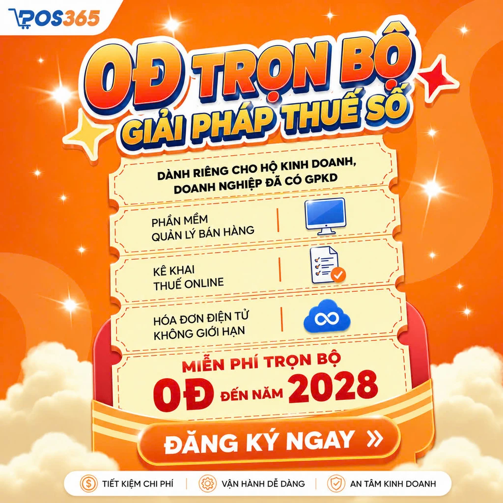 POS365 tặng miễn phí trọn bộ giải pháp nộp thuế số