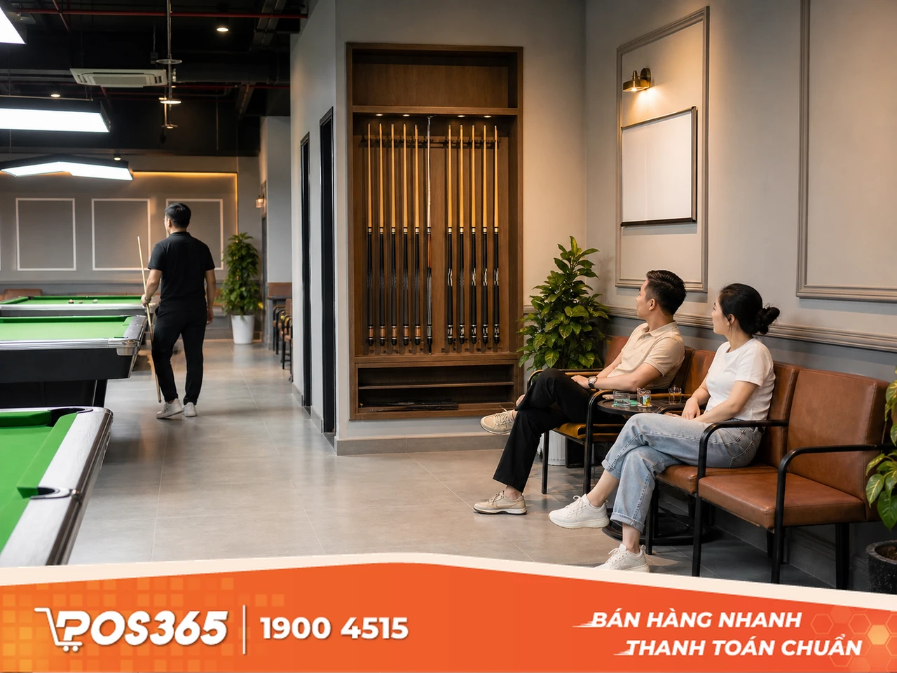 Bố trí ghế ngồi chờ và giá để cơ sai vị trí