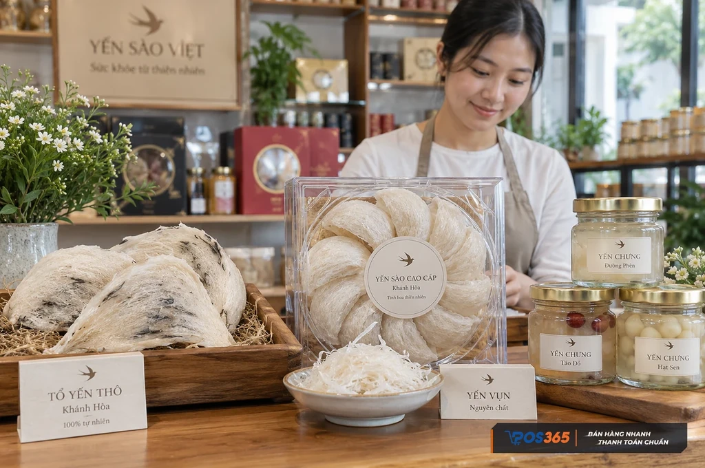 Các dòng tổ yến khô và yến chưng đóng hũ