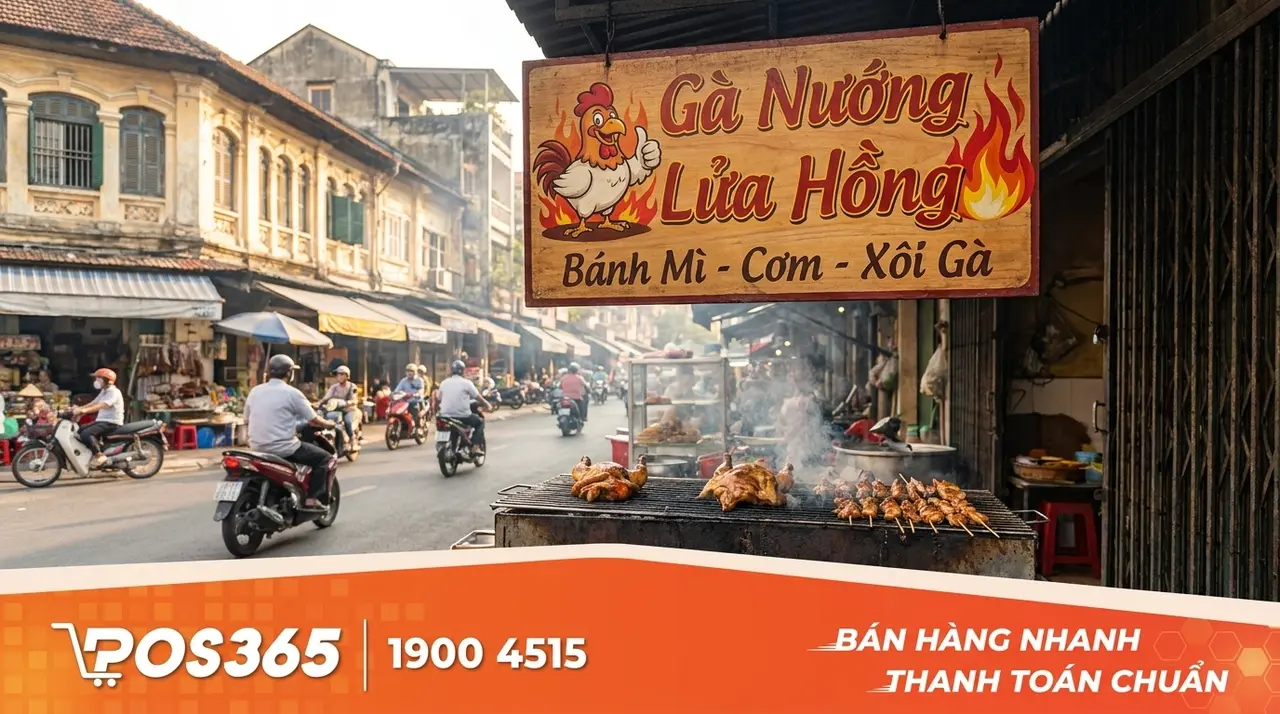 Mẫu biển vẫy qu&aacute;n ch&acirc;n g&agrave; nướng