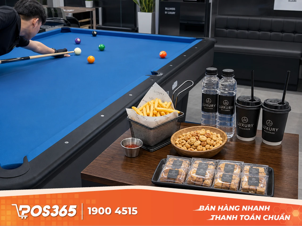 Chọn sản phẩm F&B "thân thiện" với bàn bida