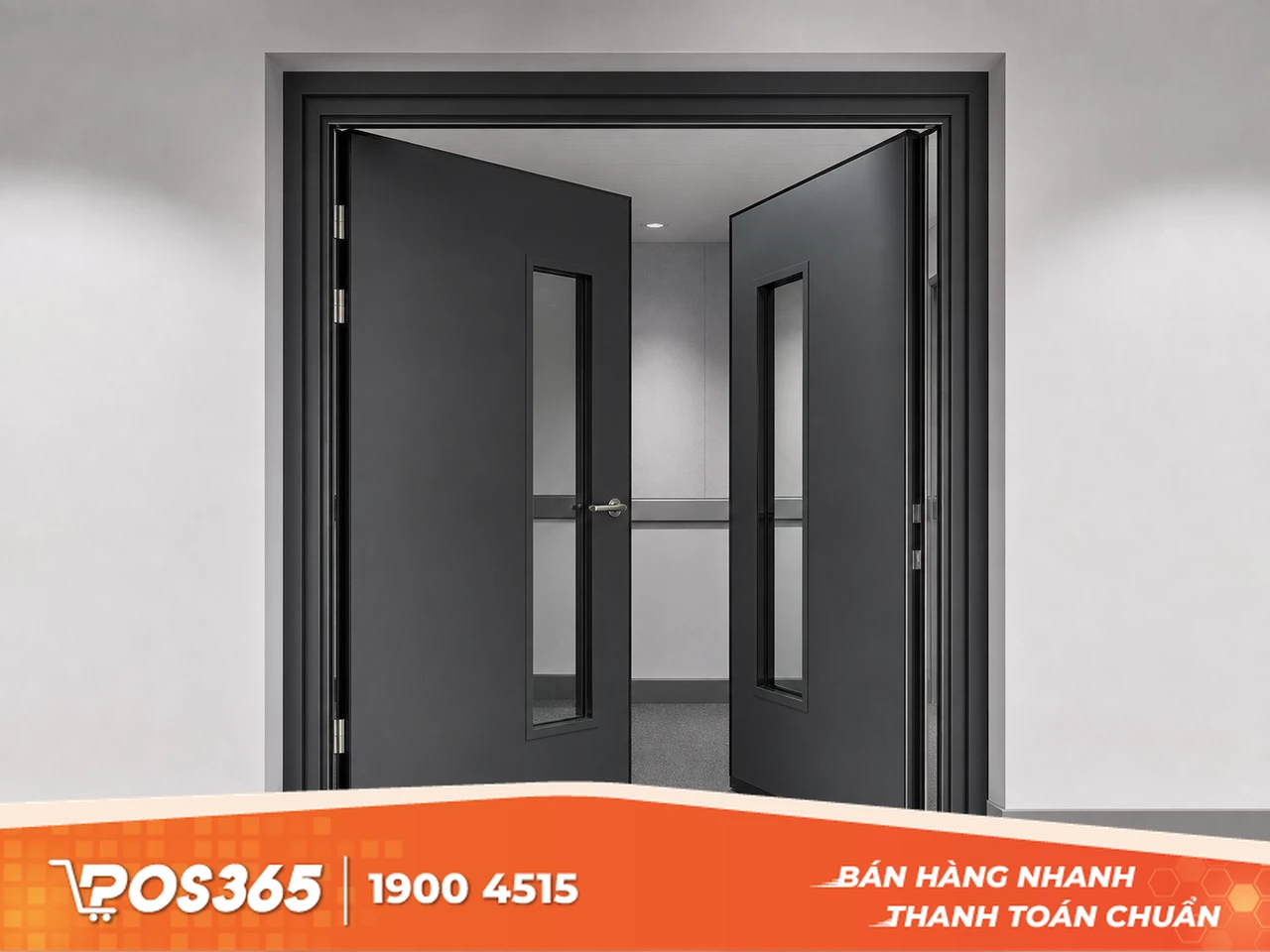 Cửa 2 lớp chuyên dụng và ron cao su kín khít