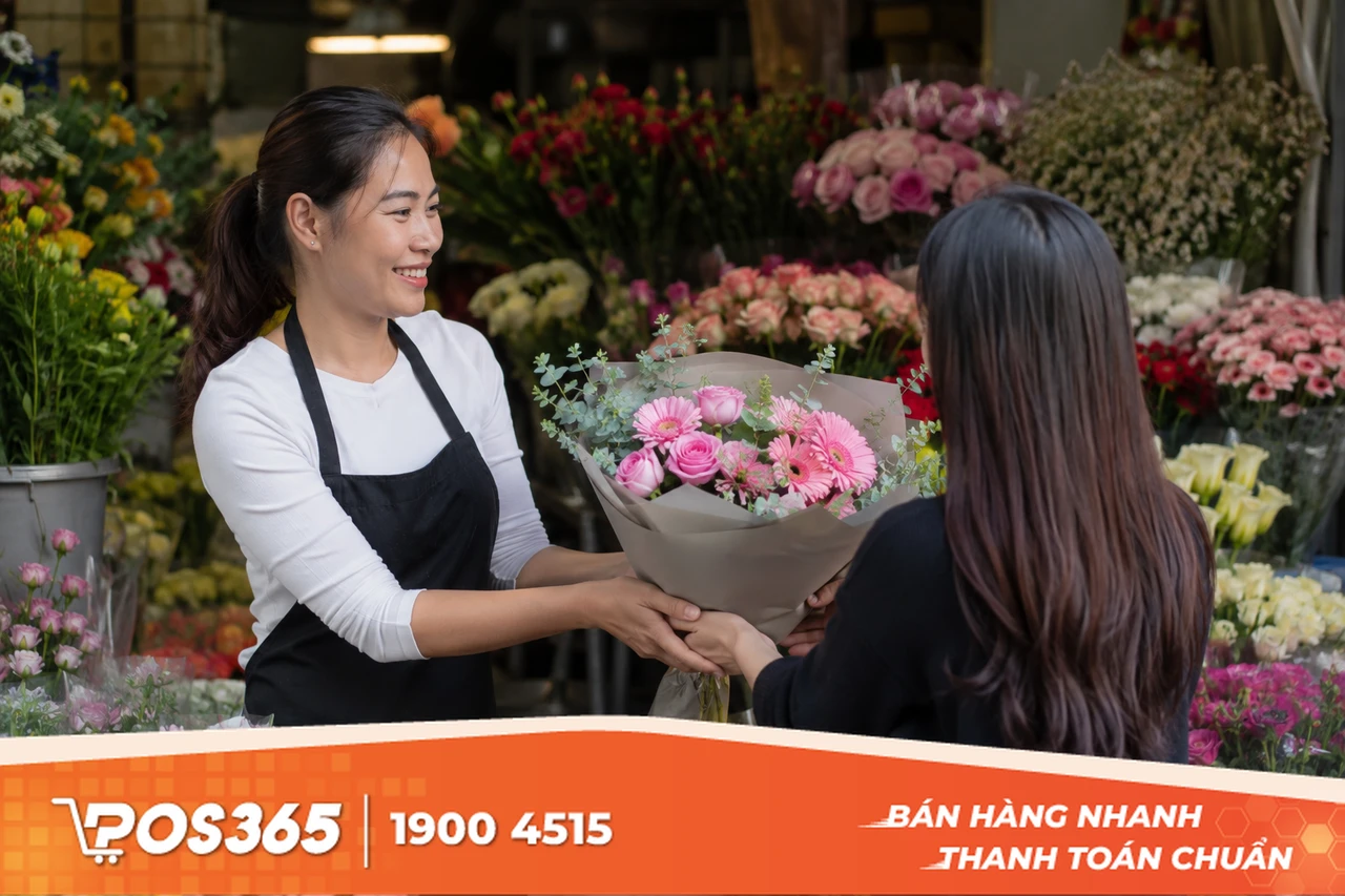 Cửa hàng hoa tươi truyền thống tại mặt phố