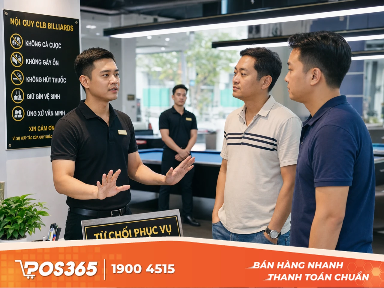 Cương quyết từ chối phục vụ và báo cáo công an khi cần thiết