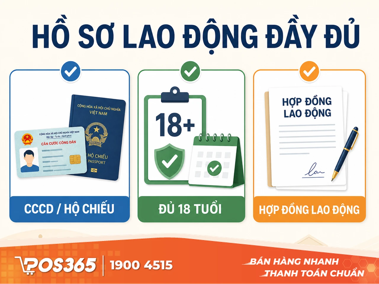 Đảm bảo độ tuổi và hồ sơ lao động chuẩn mực