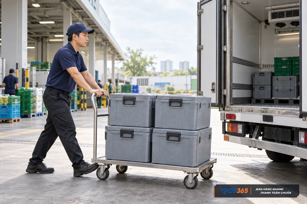 Điều chuyển hàng sang kho lạnh dự phòng