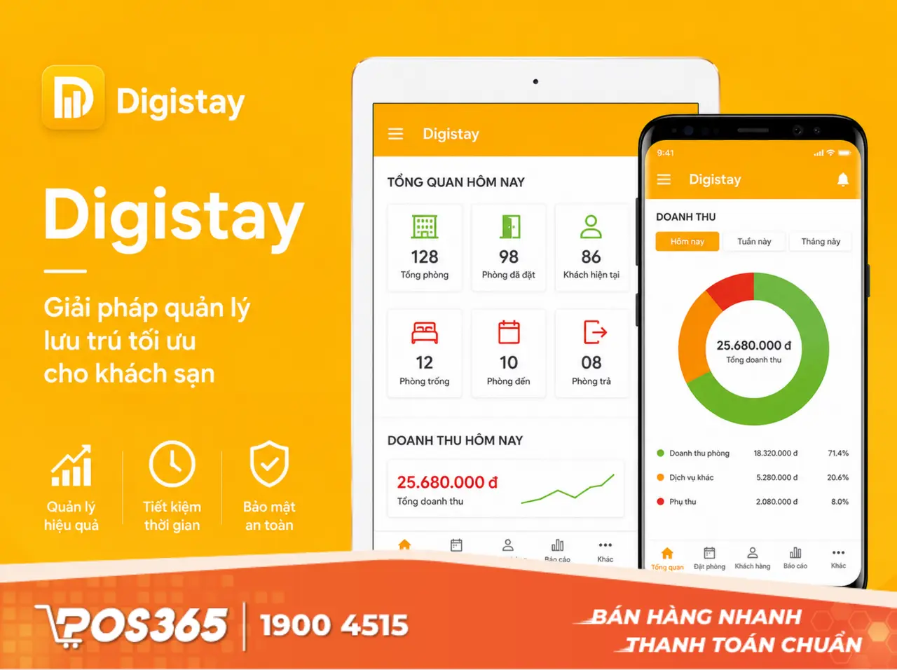 DigiStay - Quản l&yacute; tiện lợi, t&iacute;ch hợp chat trực tiếp