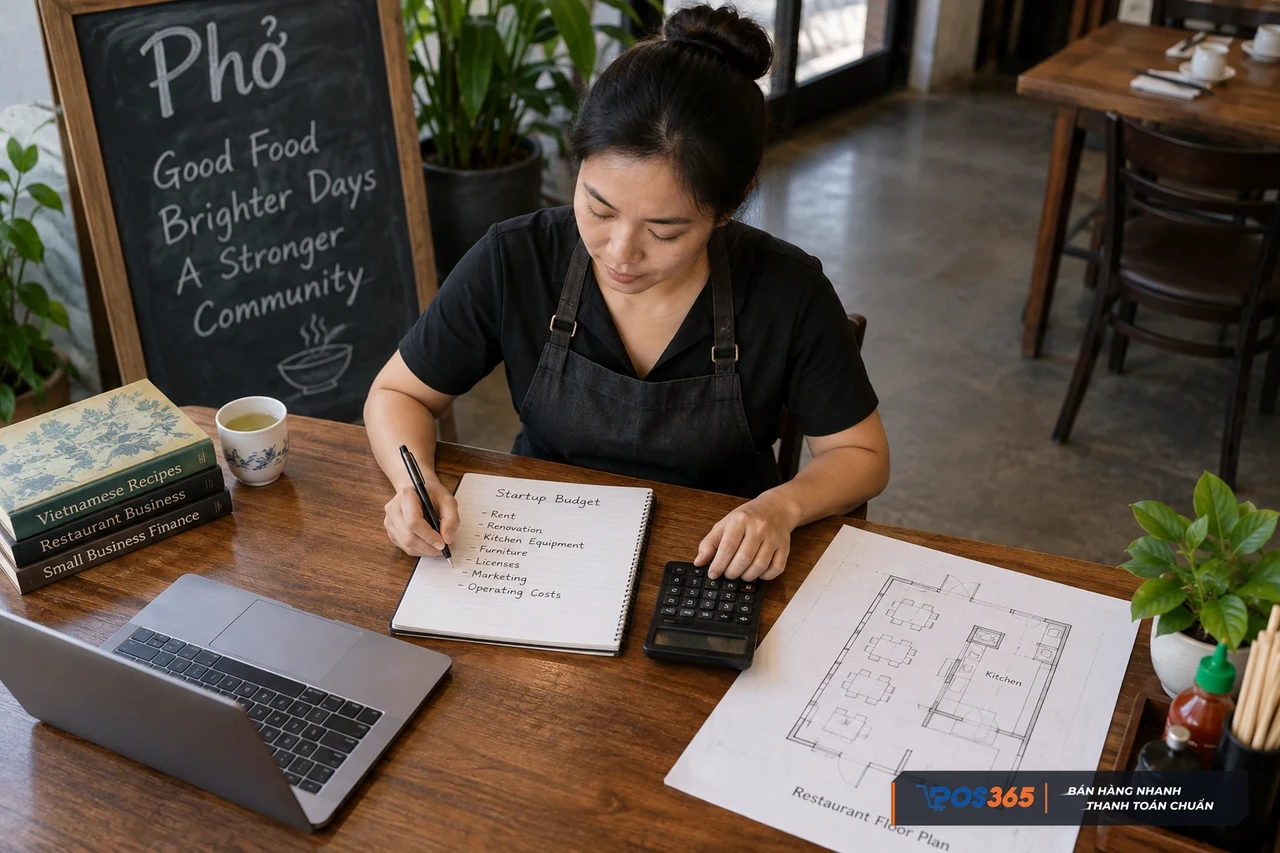 Dự toán vốn kinh doanh quán nhậu