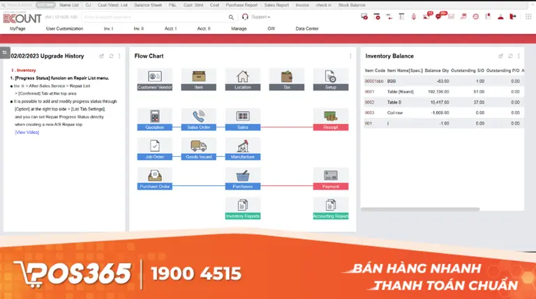 ECOUNT ERP - Tích hợp mã vạch trong hệ thống quản trị