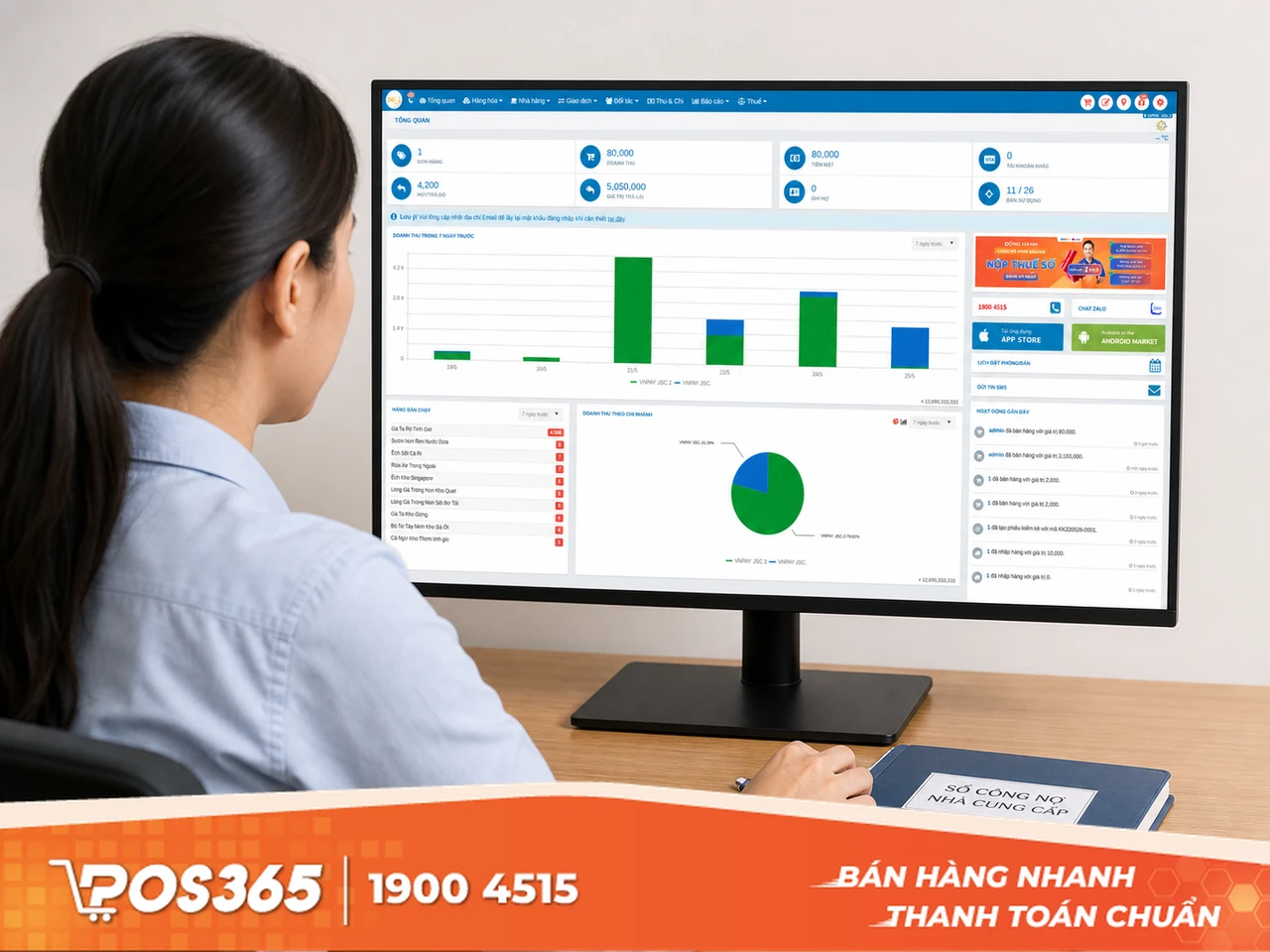 Ghi nhận và phân loại công nợ tức thì lên hệ thống