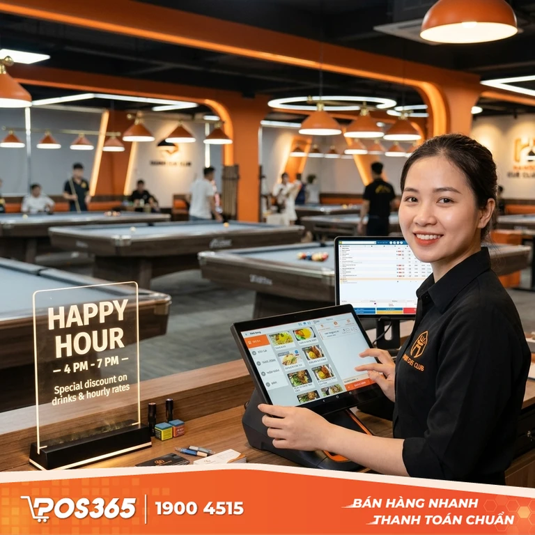 Áp dụng giá Happy Hour đồng giá hoặc giảm giá trực tiếp theo % giờ chơi